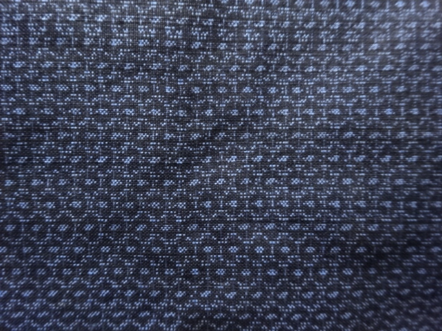 JAPANESE KIMONO / ANTIQUE MENS ENSEMBLE KIMONO / DORO OSHIMA TSUMUGI